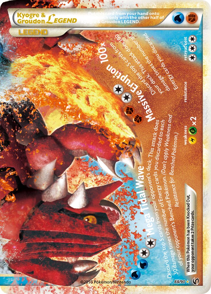 Kyogre & Groudon LEGEND 088 — Undaunted (English Pokémon TCG card)