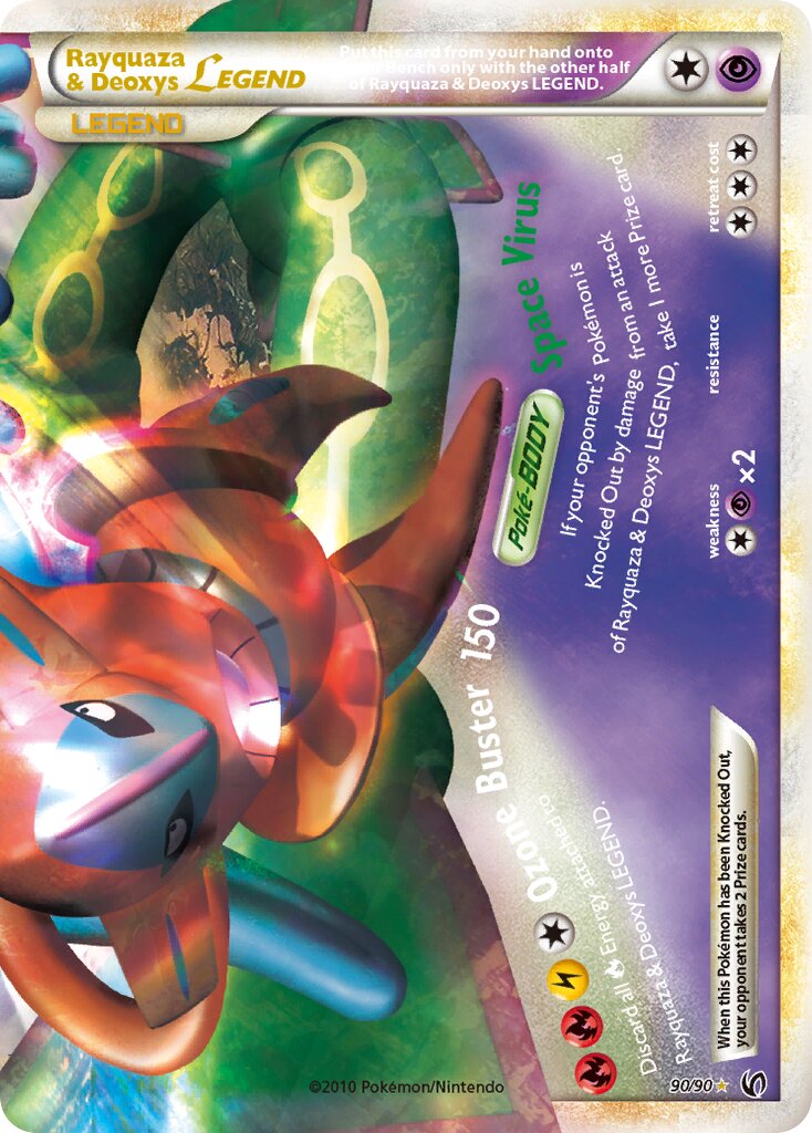 Rayquaza & Deoxys LEGEND 090 — Undaunted (English Pokémon TCG card)