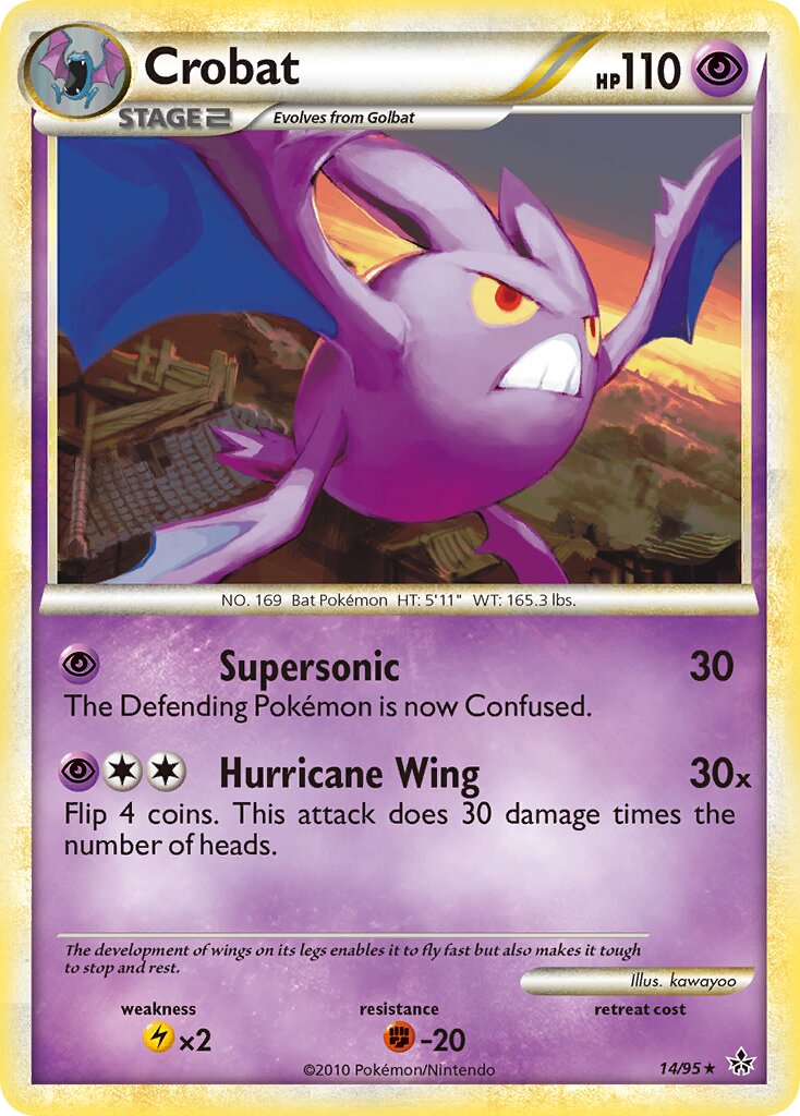 Crobat 014 — Unleashed (English Pokémon TCG card)