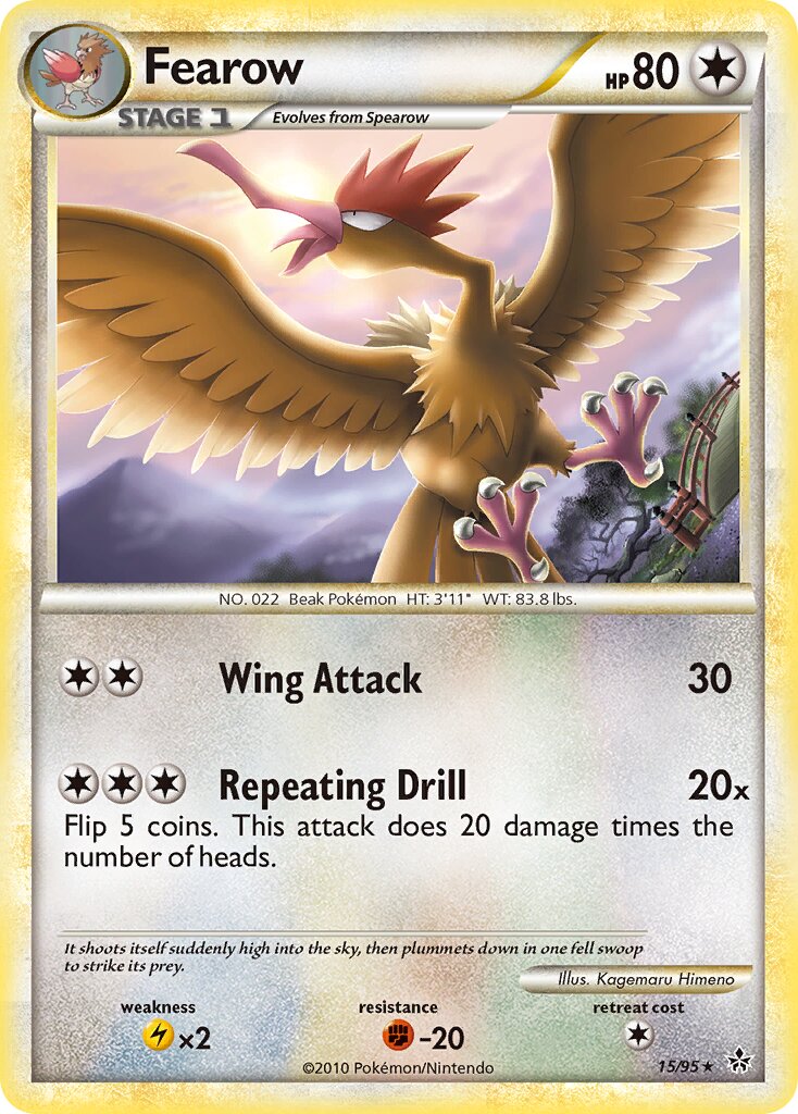 Fearow 015 — Unleashed (English Pokémon TCG card)