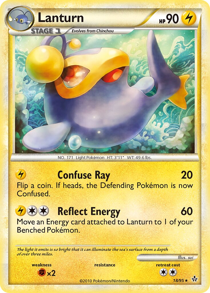 Lanturn 018 — Unleashed (English Pokémon TCG card)