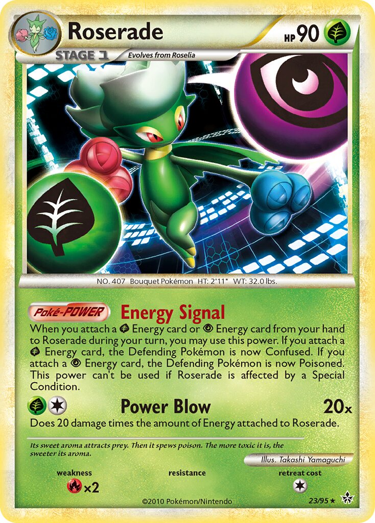Roserade 023 — Unleashed (English Pokémon TCG card)