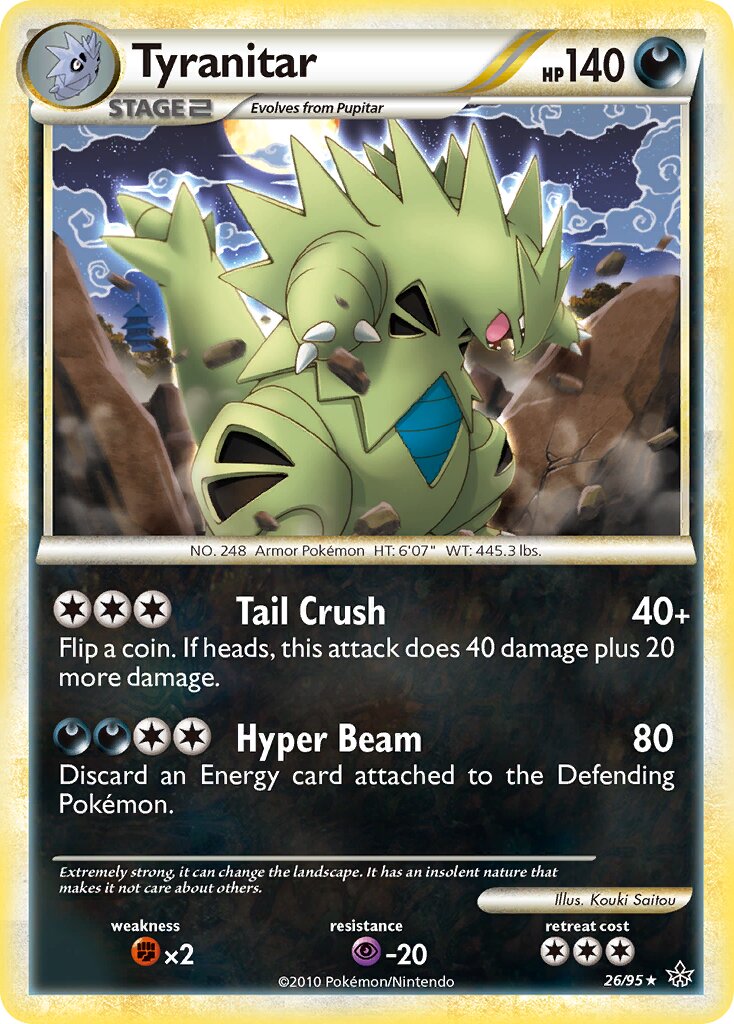 Tyranitar 026 — Unleashed (English Pokémon TCG card)