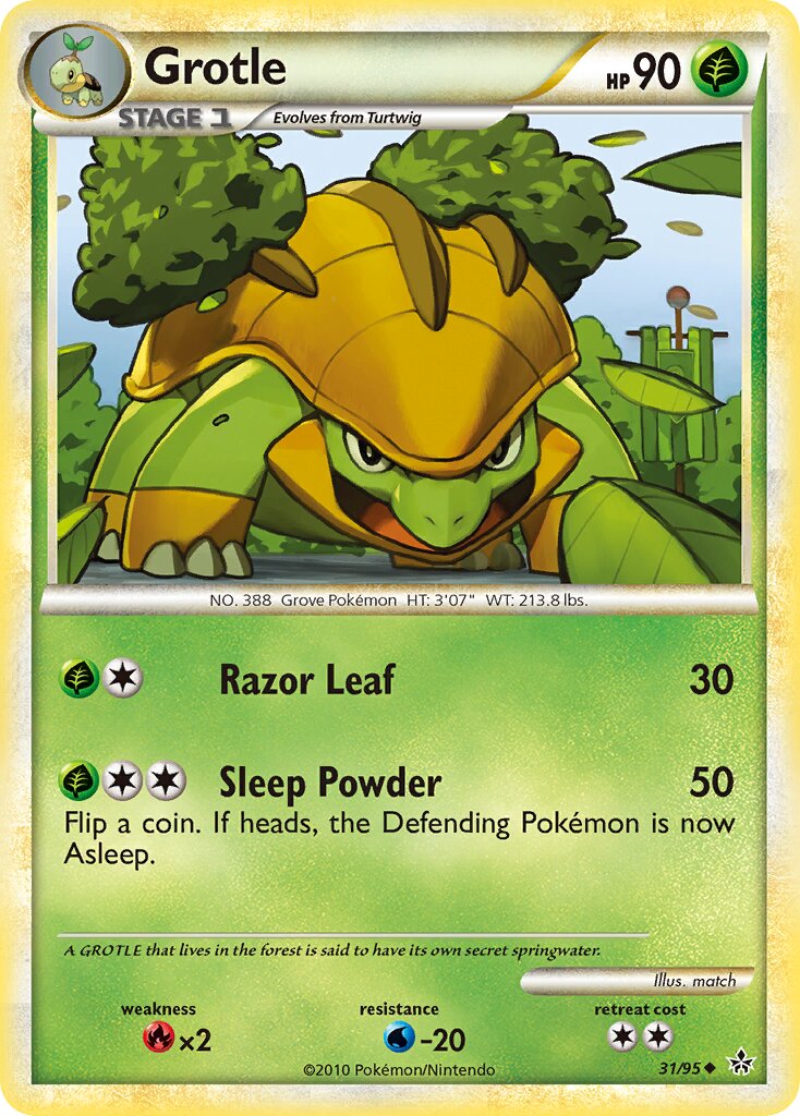Grotle 031 — Unleashed (English Pokémon TCG card)