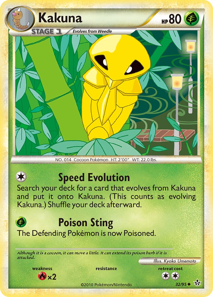 Kakuna 032 — Unleashed (English Pokémon TCG card)