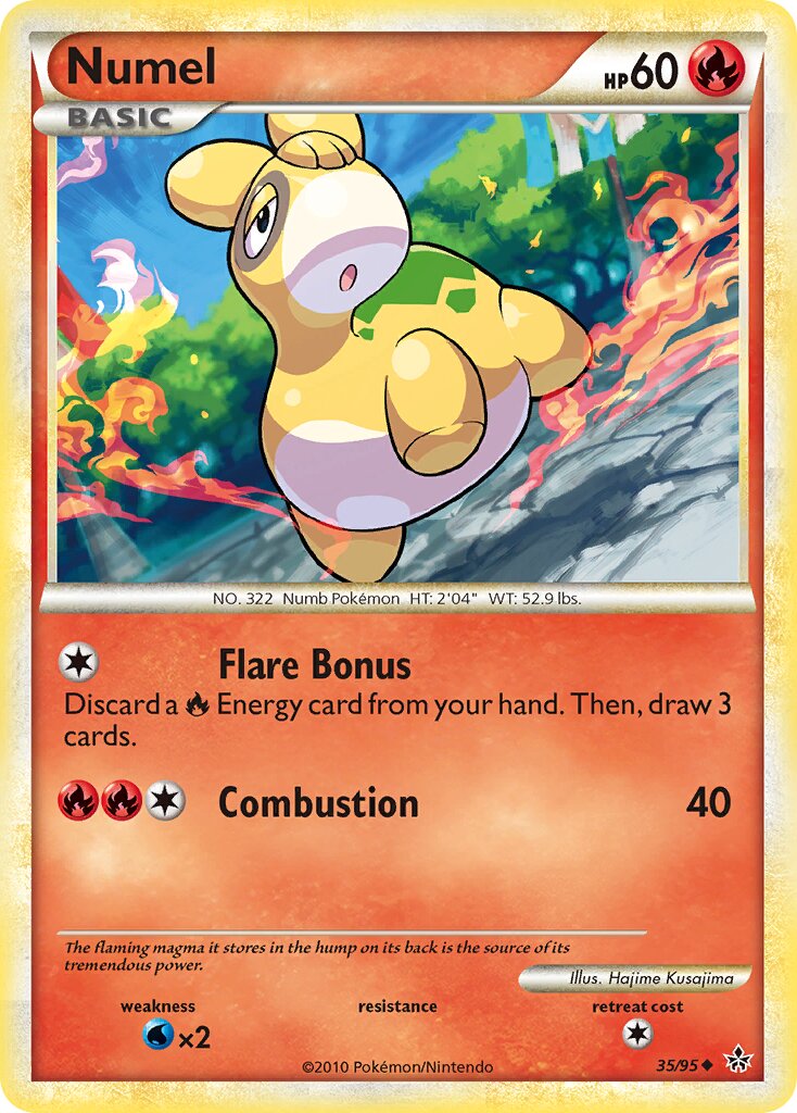Numel 035 — Unleashed (English Pokémon TCG card)