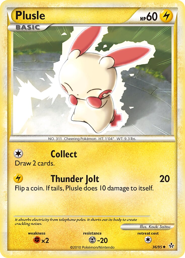 Plusle 036 — Unleashed (English Pokémon TCG card)