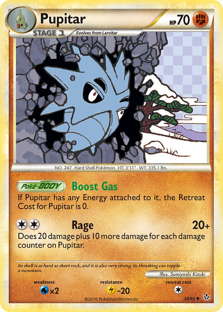 Pupitar 038 — Unleashed (English Pokémon TCG card)