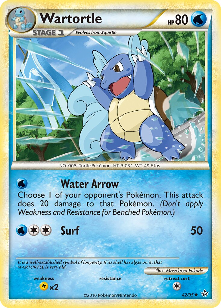 Wartortle 042 — Unleashed (English Pokémon TCG card)