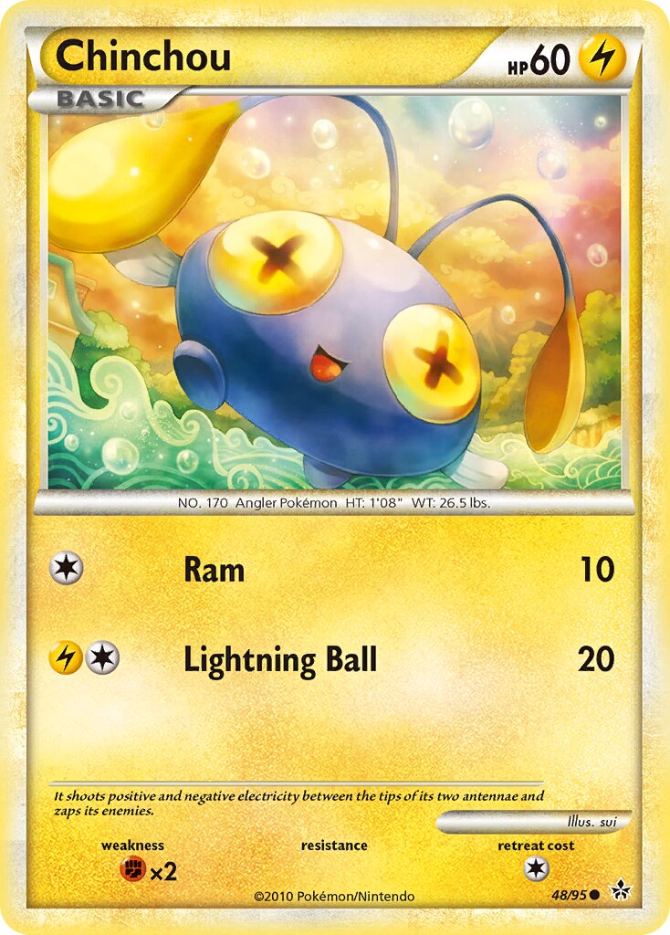 Chinchou 048 — Unleashed (English Pokémon TCG card)