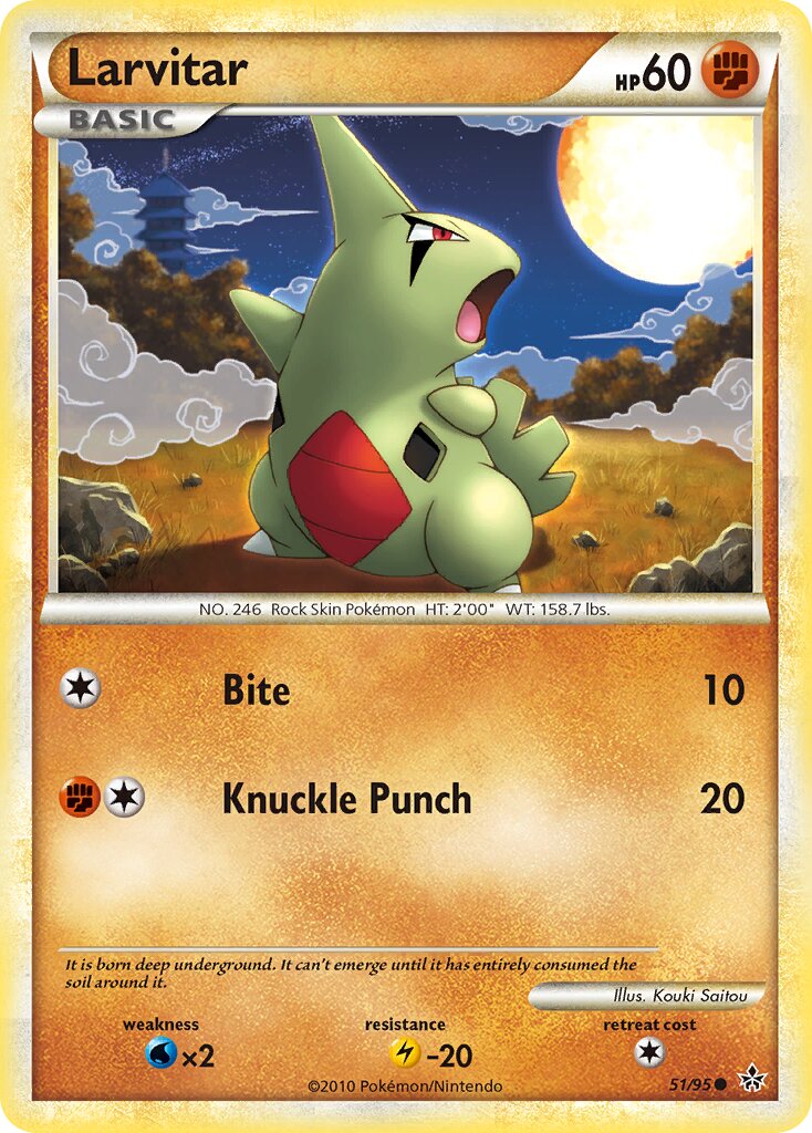 Larvitar 051 — Unleashed (English Pokémon TCG card)