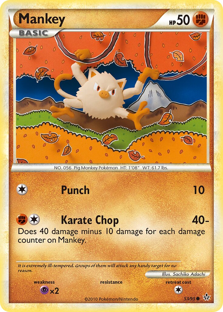 Mankey 053 — Unleashed (English Pokémon TCG card)