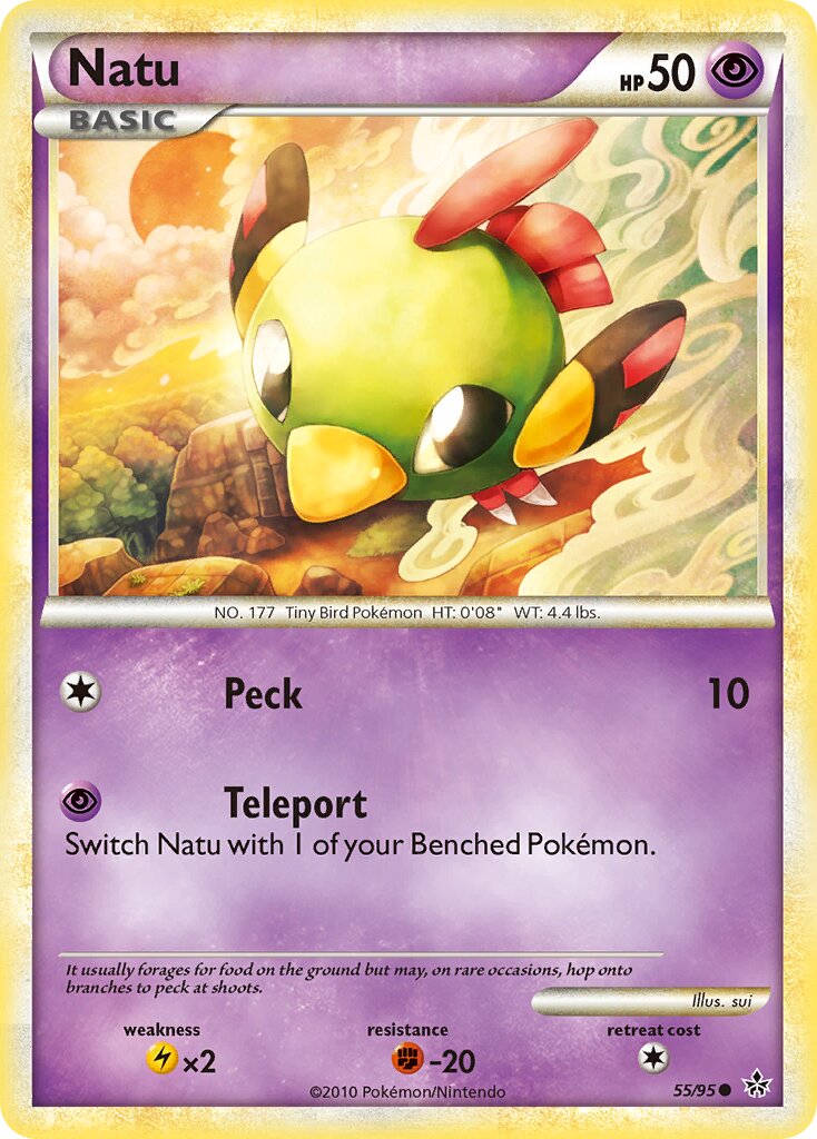 Natu 055 — Unleashed (English Pokémon TCG card)