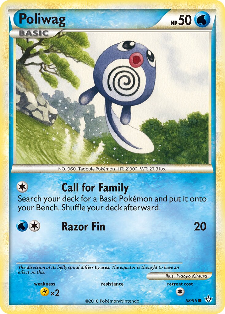 Poliwag 058 — Unleashed (English Pokémon TCG card)