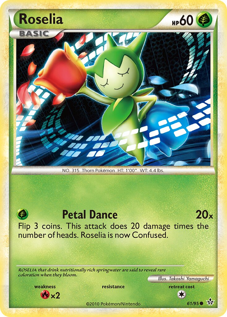 Roselia 061 — Unleashed (English Pokémon TCG card)