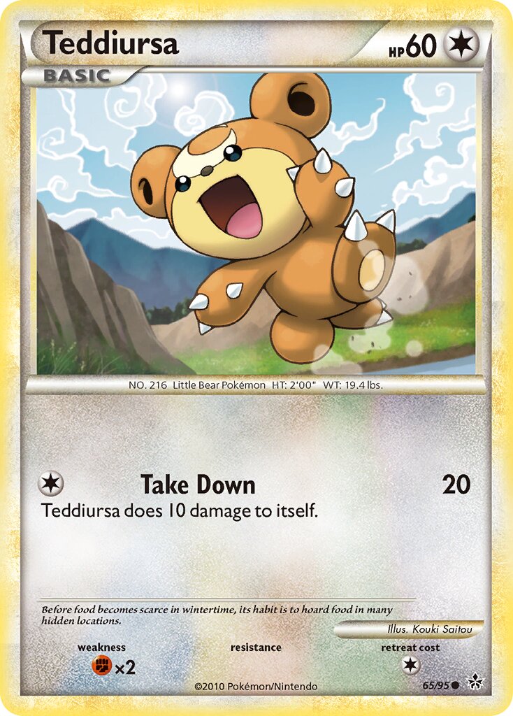 Teddiursa 065 — Unleashed (English Pokémon TCG card)