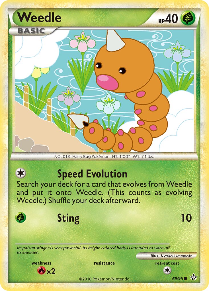 Weedle 069 — Unleashed (English Pokémon TCG card)