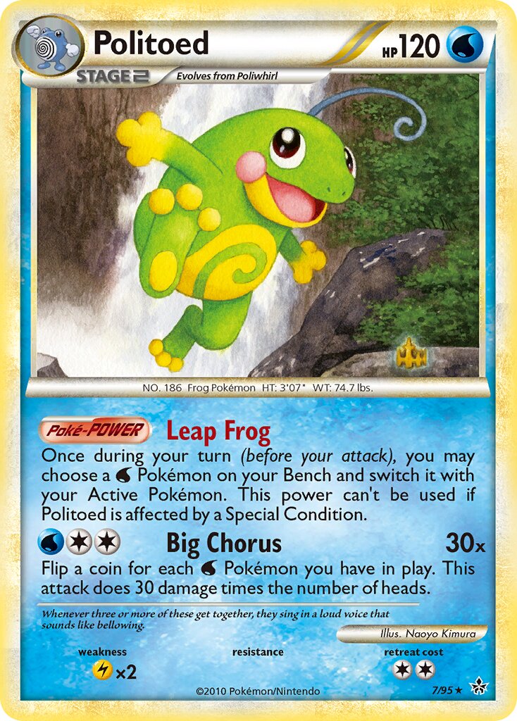 Politoed 007 — Unleashed (English Pokémon TCG card)