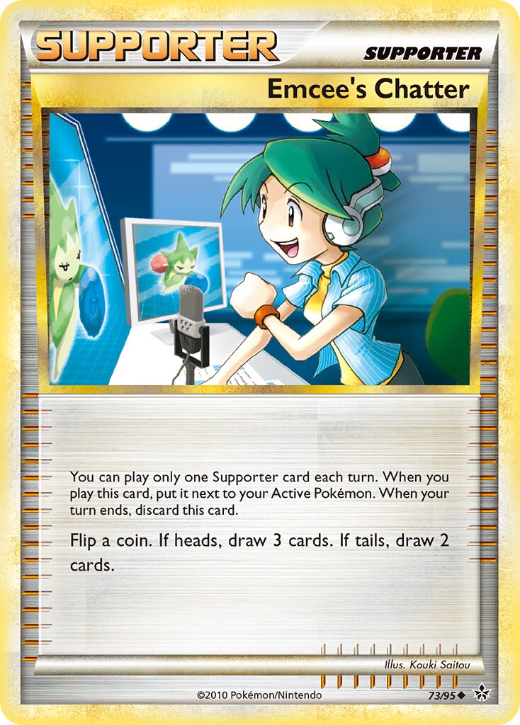 Emcee's Chatter 073 — Unleashed (English Pokémon TCG card)