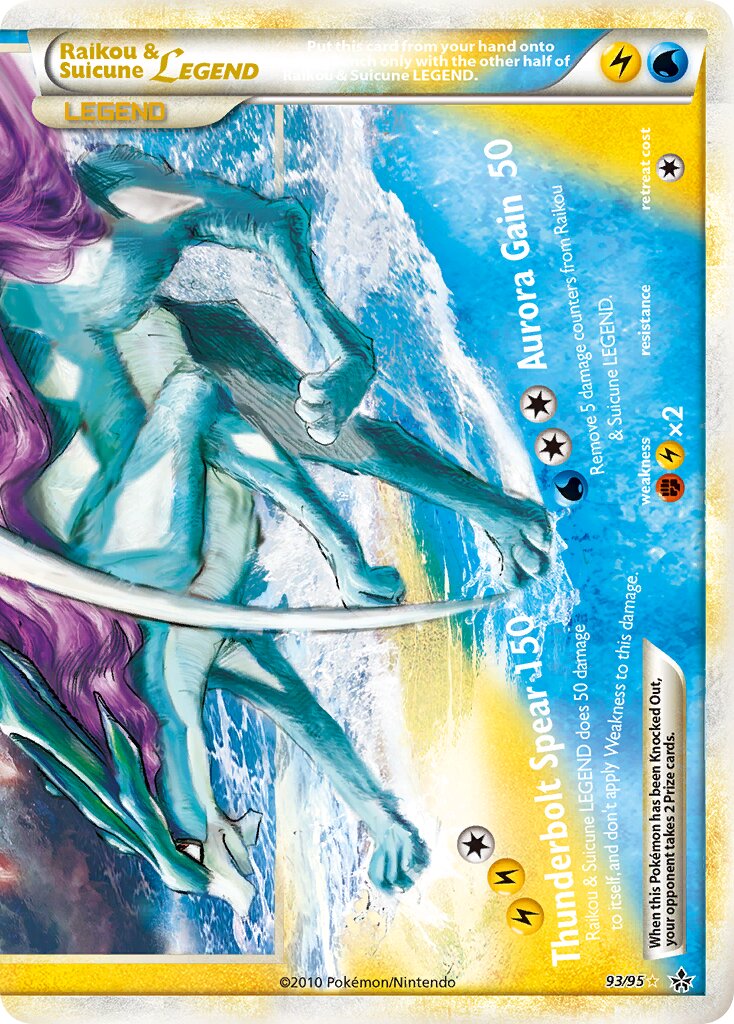 Raikou & Suicune LEGEND 093 — Unleashed (English Pokémon TCG card)