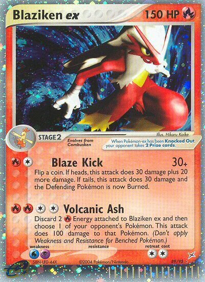 Blaziken ex 89/95 — WC Deck 2004 (Blaziken Tech) (English Pokémon TCG card)