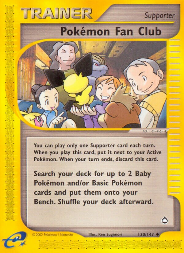 Pokémon Fan Club 130/147 — WC Deck 2004 (Rocky Beach) (English Pokémon TCG card)