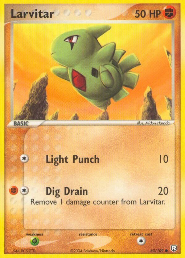 Larvitar 63/109 — WC Deck 2005 (Dark Tyranitar) (English Pokémon TCG card)