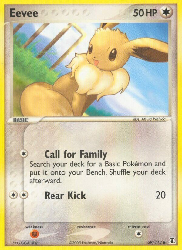 Eevee 69/113 — WC Deck 2006 (Eeveelutions) (English Pokémon TCG card)