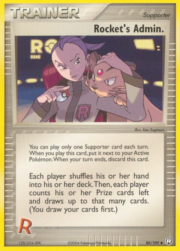 Rocket's Admin. 86/109 — WC Deck 2006 (Eeveelutions) (English Pokémon TCG card)