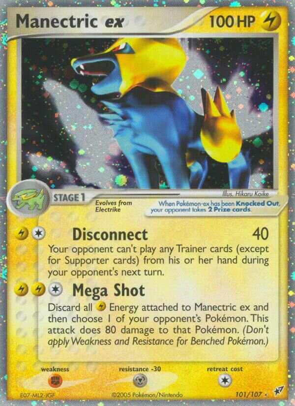 Manectric ex 101/107 — WC Deck 2006 (Mewtrick) (English Pokémon TCG card)