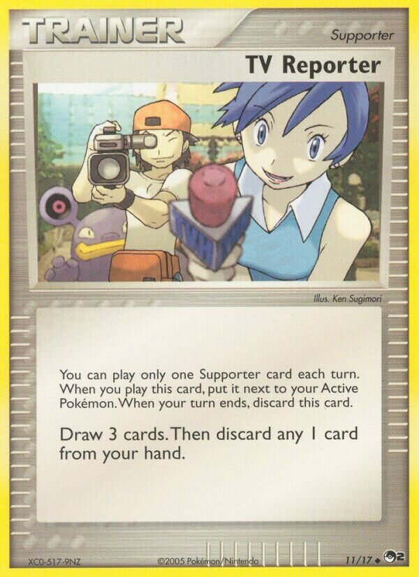 TV Reporter 11/17 — WC Deck 2006 (Mewtrick) (English Pokémon TCG card)