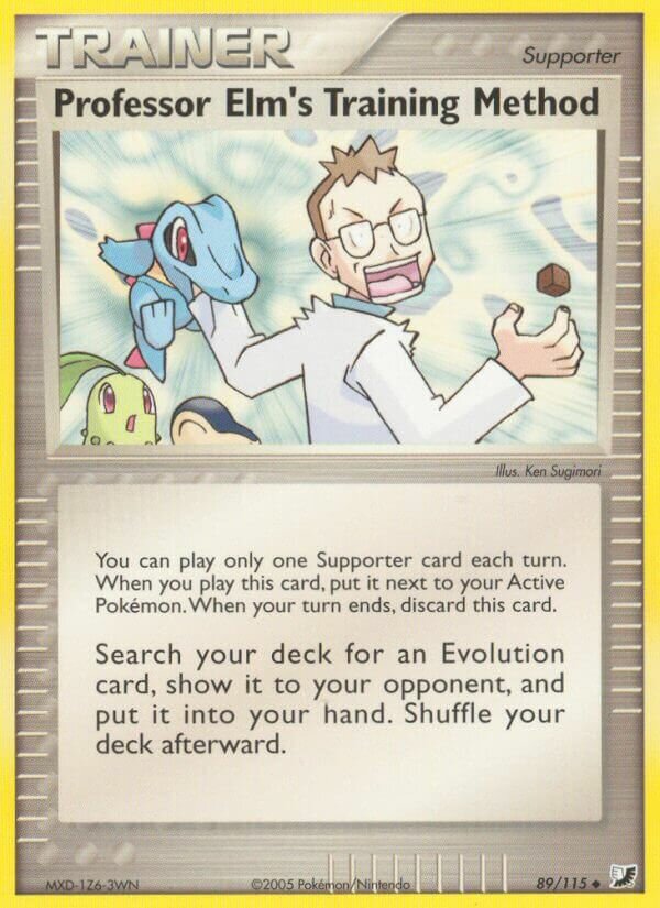 Professor Elm's Training Method 89/115 — WC Deck 2006 (Mewtrick) (English Pokémon TCG card)
