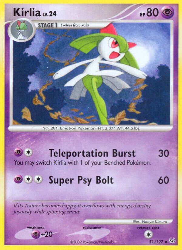 Kirlia 51/127 — WC Deck 2010 (Boltevoir) (English Pokémon TCG card)
