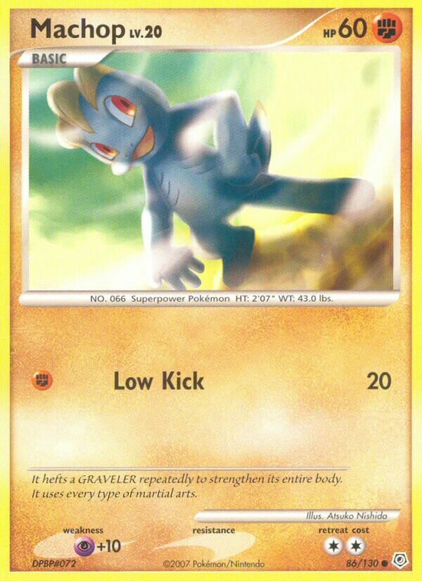 Machop 86/130 — WC Deck 2010 (Boltevoir) (English Pokémon TCG card)