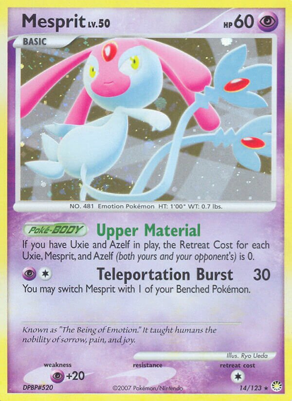 Mesprit 14/123 — WC Deck 2010 (Happy Luck) (English Pokémon TCG card)