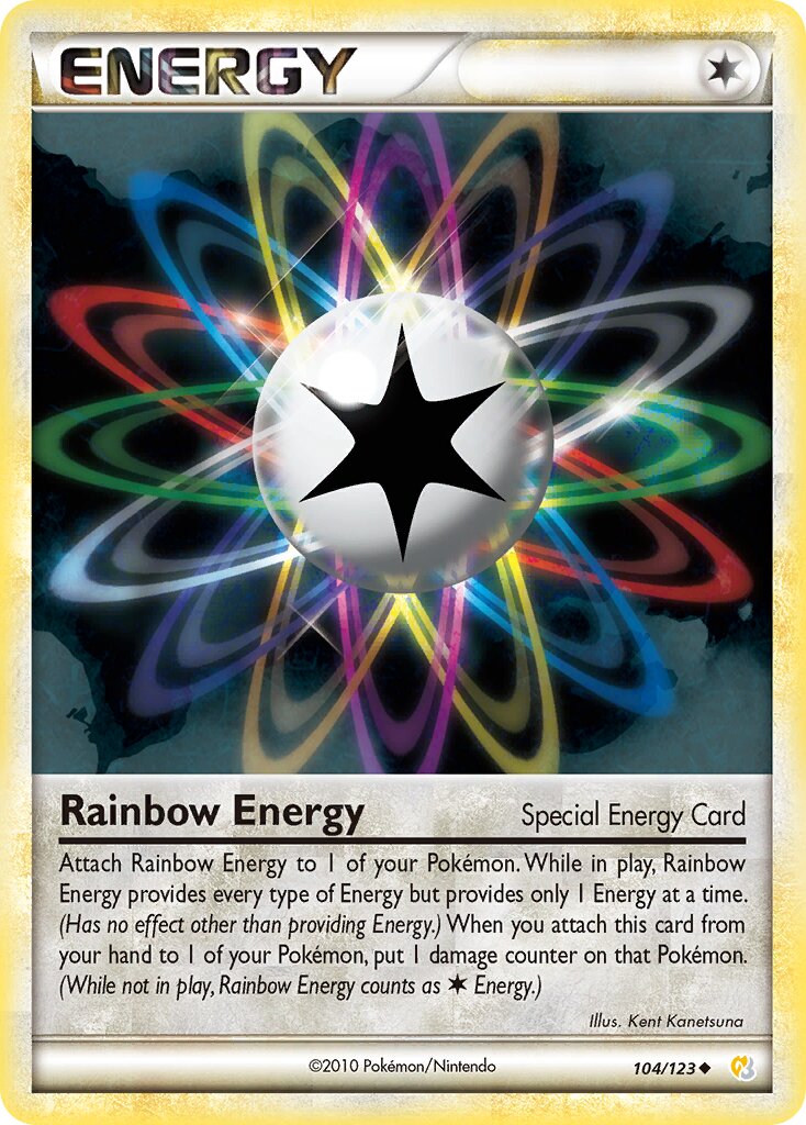 Rainbow Energy 104/123 — WC Deck 2011 (The Truth) (English Pokémon TCG card)