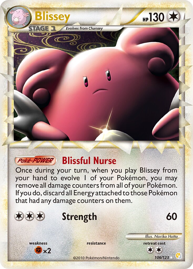 Blissey 106/123 — WC Deck 2011 (The Truth) (English Pokémon TCG card)