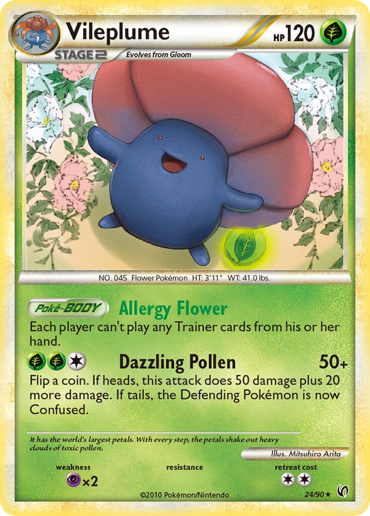Vileplume 24/90 — WC Deck 2011 (The Truth) (English Pokémon TCG card)
