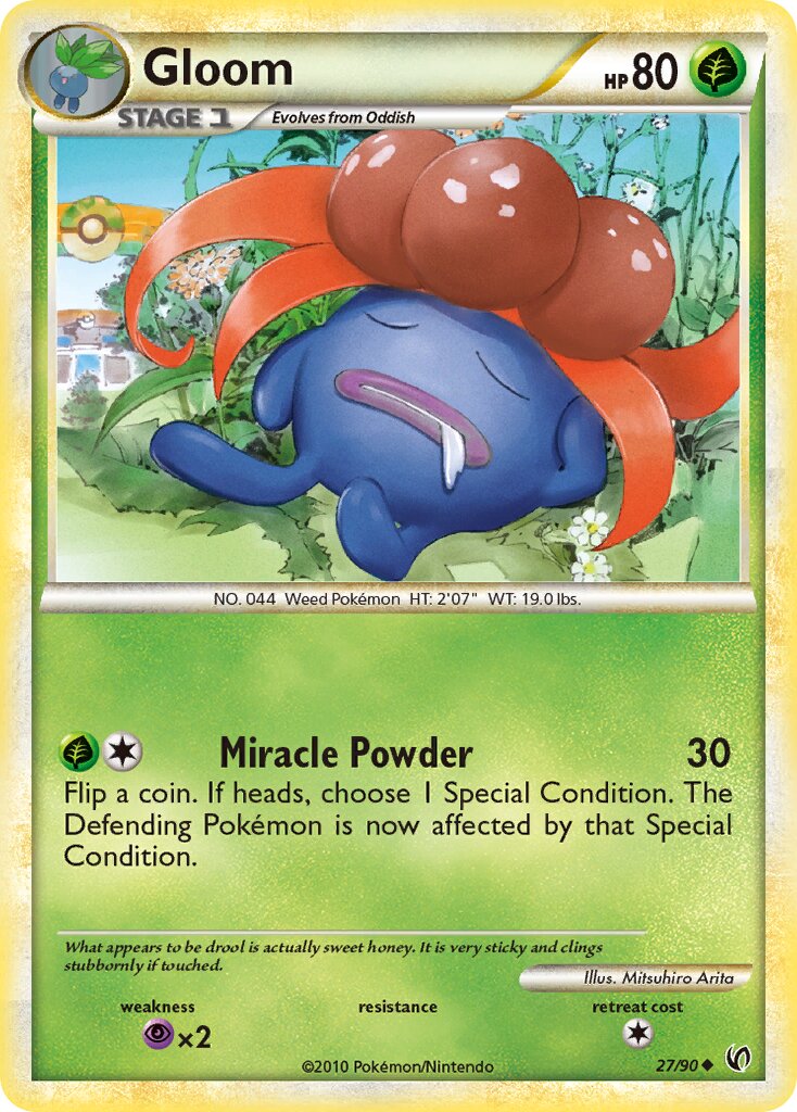 Gloom 27/90 — WC Deck 2011 (The Truth) (English Pokémon TCG card)