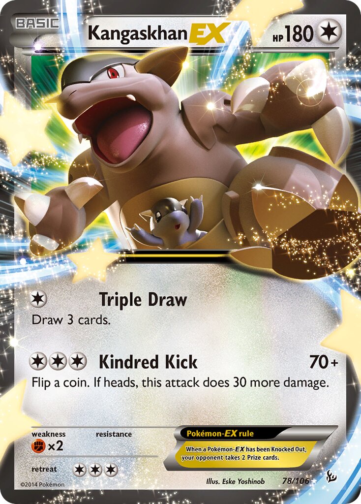 Kangaskhan-EX 78/106 — WC Deck 2014 (Crazy Punch) (English Pokémon TCG card)