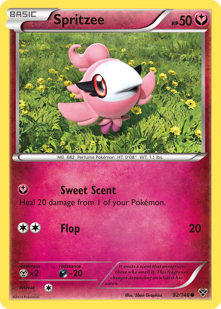 Spritzee 92/146 — WC Deck 2014 (Crazy Punch) (English Pokémon TCG card)