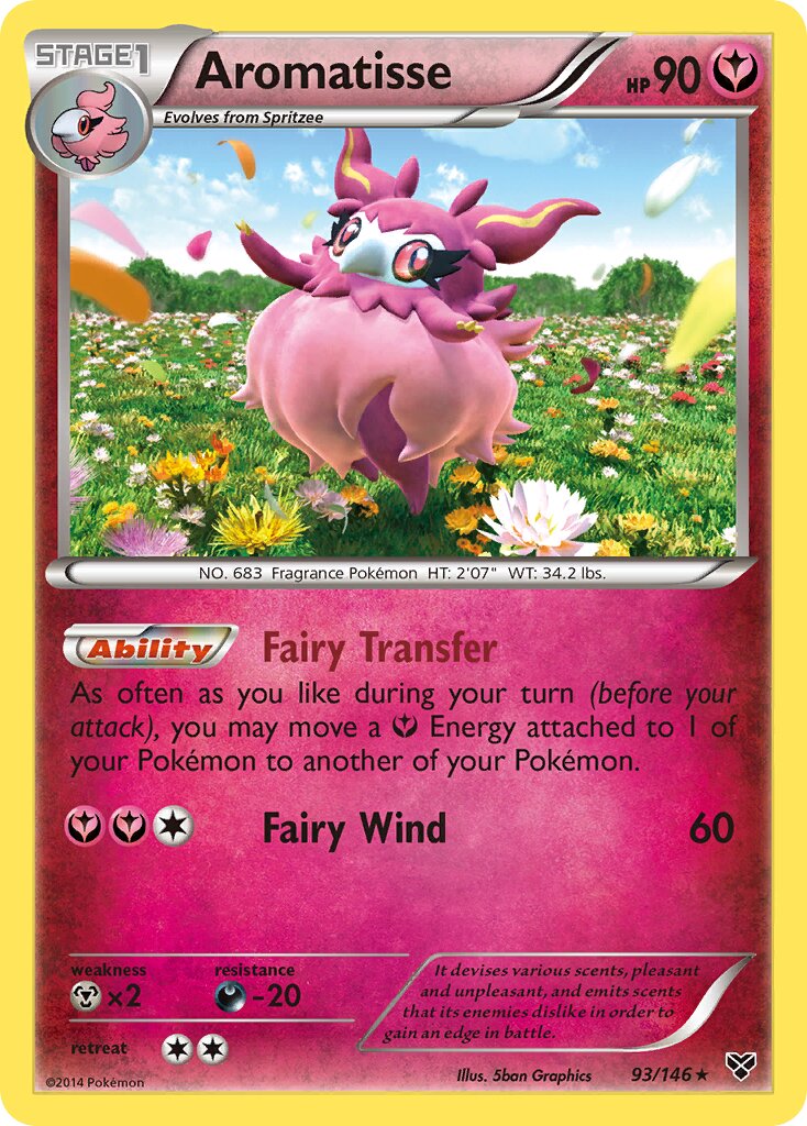 Aromatisse 93/146 — WC Deck 2014 (Crazy Punch) (English Pokémon TCG card)