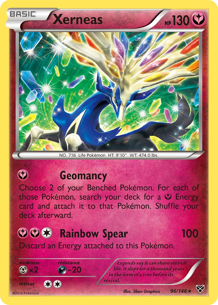 Xerneas 96/146 — WC Deck 2014 (Crazy Punch) (English Pokémon TCG card)