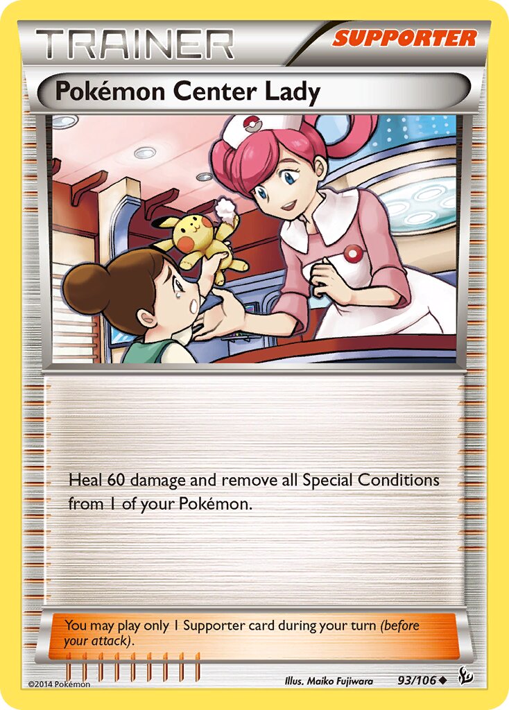 Pokémon Center Lady 93/106 — WC Deck 2015 (Primal Groudon) (English Pokémon TCG card)