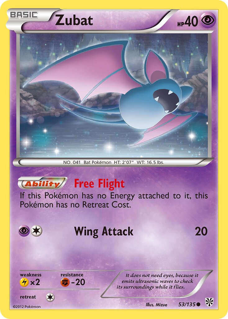 Zubat 53/135 — WC Deck 2015 (The Flying Hammer) (English Pokémon TCG card)