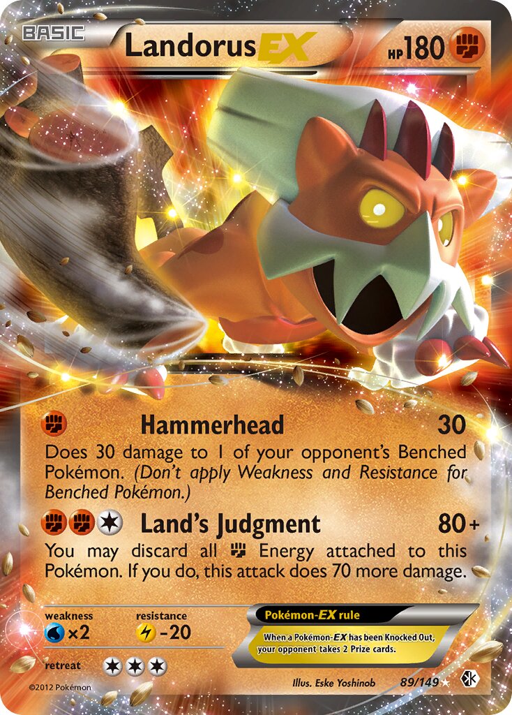 Landorus-EX 89/149 — WC Deck 2015 (The Flying Hammer) (English Pokémon TCG card)