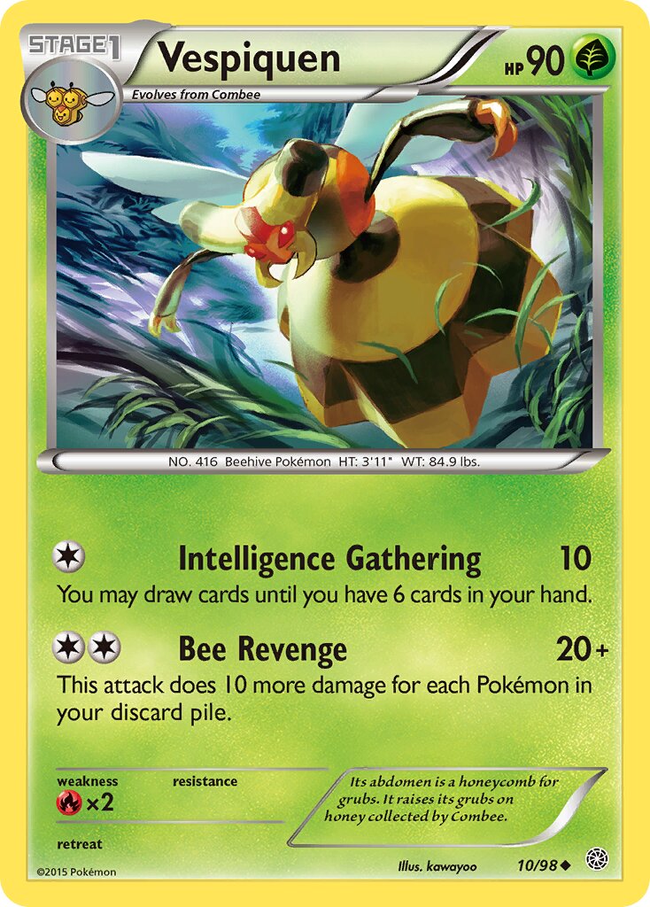 Vespiquen 10/98 — WC Deck 2016 (Bebe Deck) (English Pokémon TCG card)