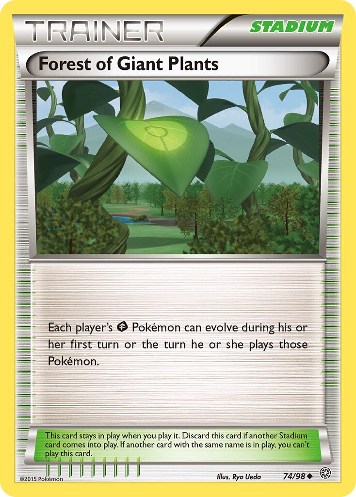 Forest of Giant Plants 74/98 — WC Deck 2016 (Bebe Deck) (English Pokémon TCG card)