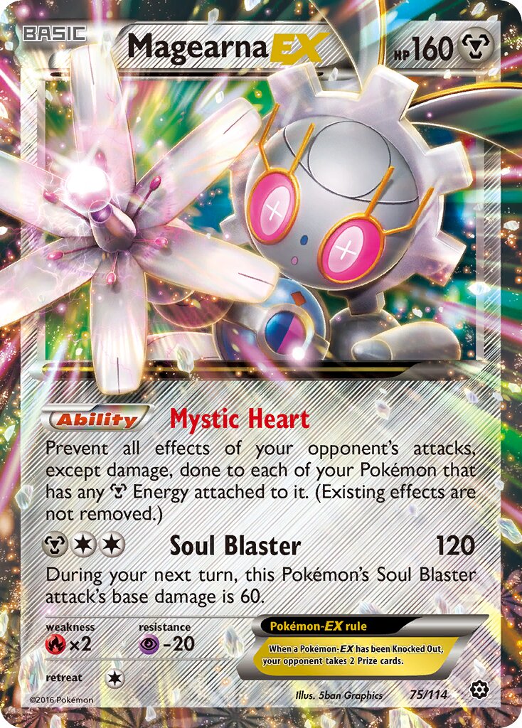 Magearna-EX 75/114 — WC Deck 2016 (Magical Symphony) (English Pokémon TCG card)