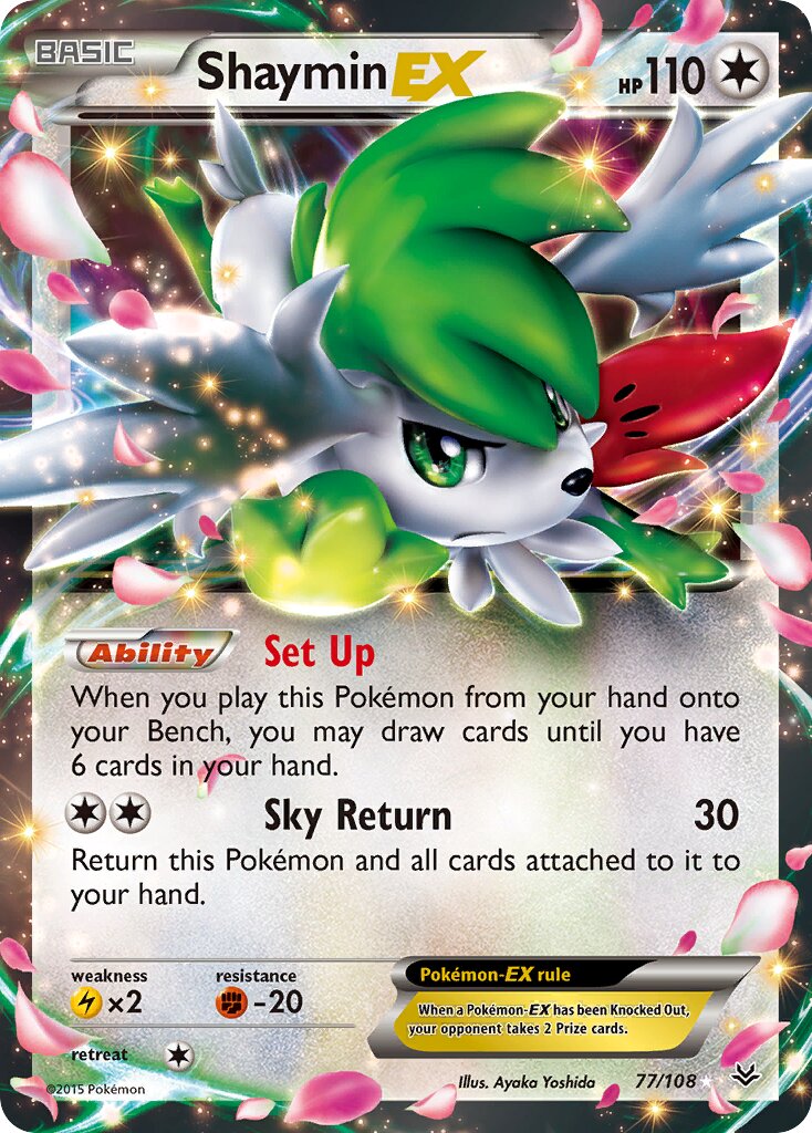 Shaymin-EX 77/108 — WC Deck 2016 (Magical Symphony) (English Pokémon TCG card)